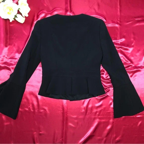 ⭐️NEW⭐️White House Black Market (WHBM) Peplum Bell Sleeve Jacket - Picture 5 of 8